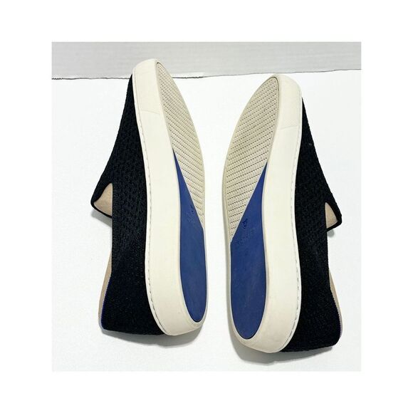 Rothy’s The Sneaker Honeycomb Knit Textured Slip On Shoes Flat Black Womens 11.5 - Picture 10 of 13